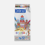 Doms 12 Color Pencils with Sharpener
