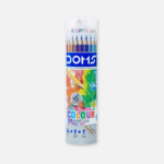 DOMS 24 Color Pencils with Silver Pencil, Gold Pencil and Cap Sharpener
