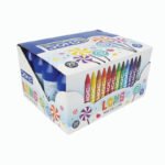 DOMS 12 Assorted Color Long Wax Crayon - Image 5