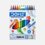 Doms 12 Assorted Shades Aqua Water Colour Pen Set